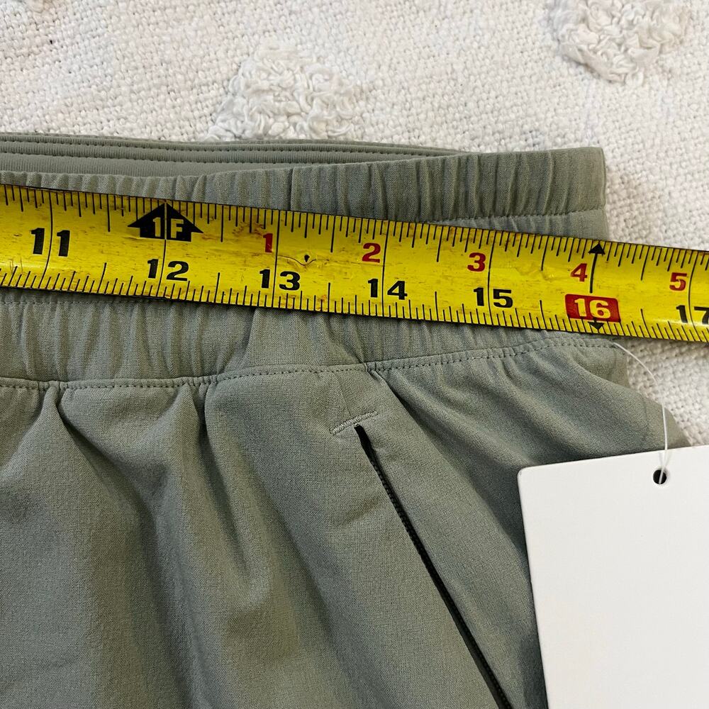 Lululemon Swift Mid-Rise Wide Leg Pant Fog Green Gym Studio Yoga Workout Size 10 - Picture 7 of 11